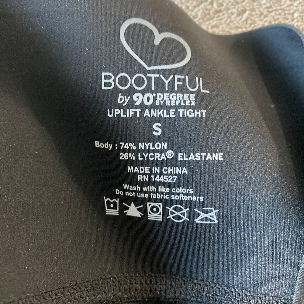 Bootyful by 90 Degree by Reflex Elevate High Rise Contour Ankle Tights | Size S - Picture 7 of 7